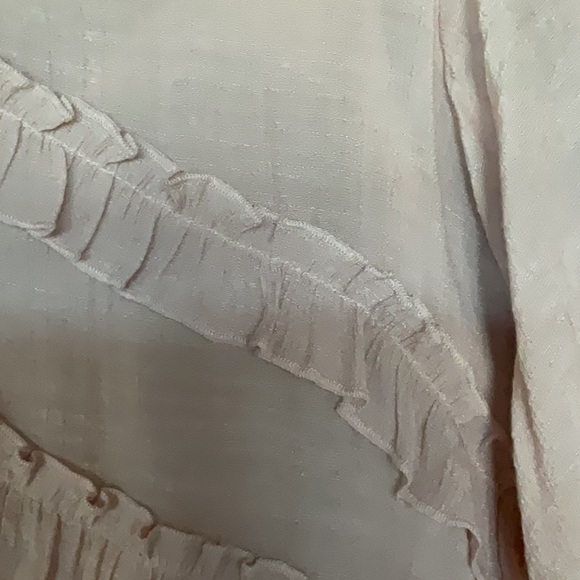 Pink Ruffled V-Neck Dress - Picture 2 of 2